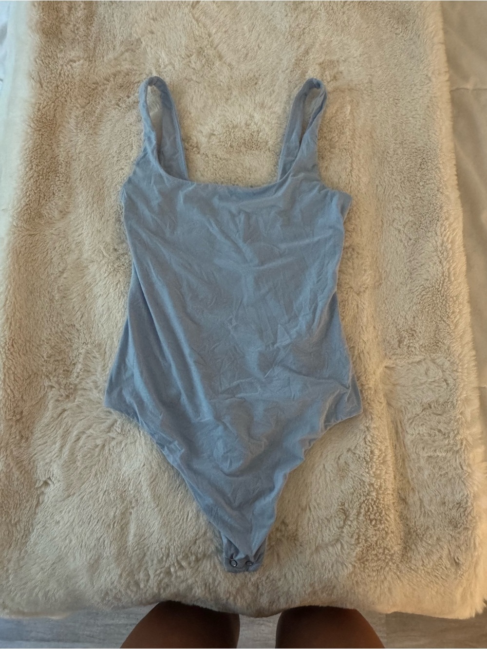 Target Light Blue Scoop Neck Bodysuit